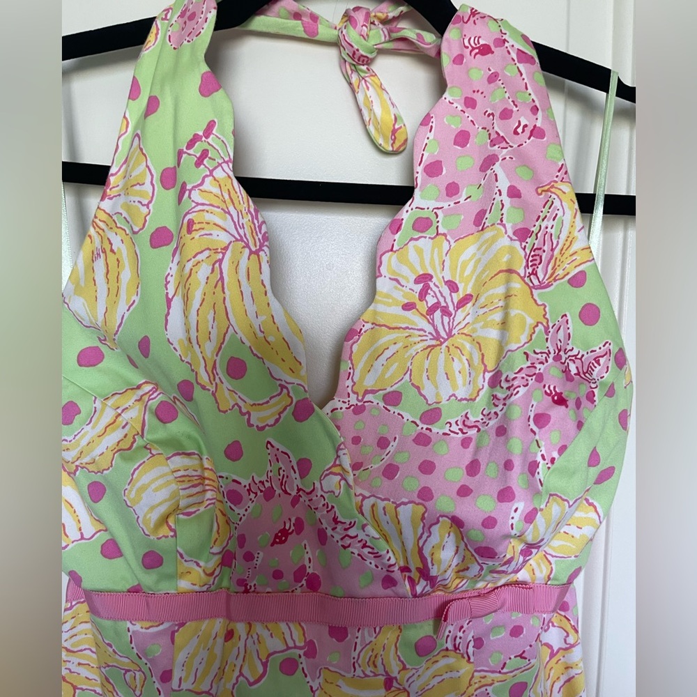 Lily Pulitzer halter neck dress sz2